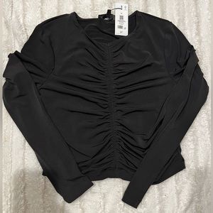Dynamite Ruched Long Sleeve Top